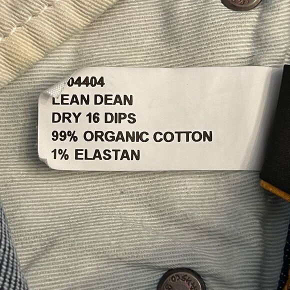 Nudie Jeans Co. Men's Lean Dean Dry 16 Dips Denim Jeans Skinny Blue Wash Size 28 - Picture 7 of 11